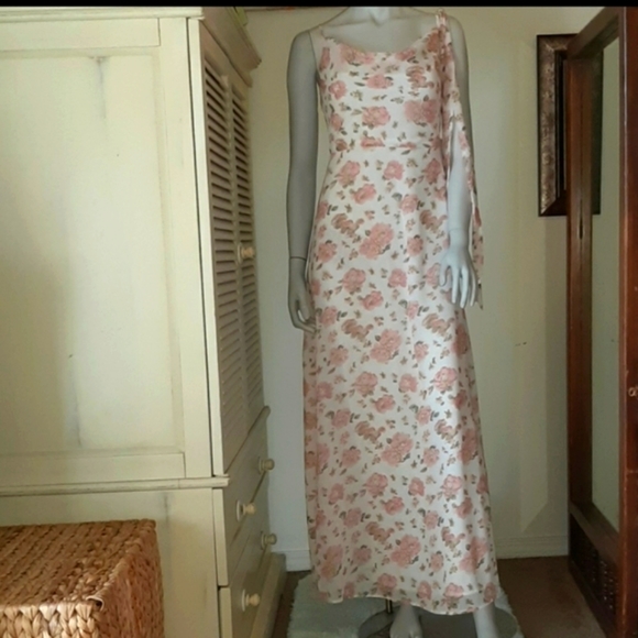 ⭐ LPA MAXI DRESS PINK WHITE XS c - Picture 5 of 11